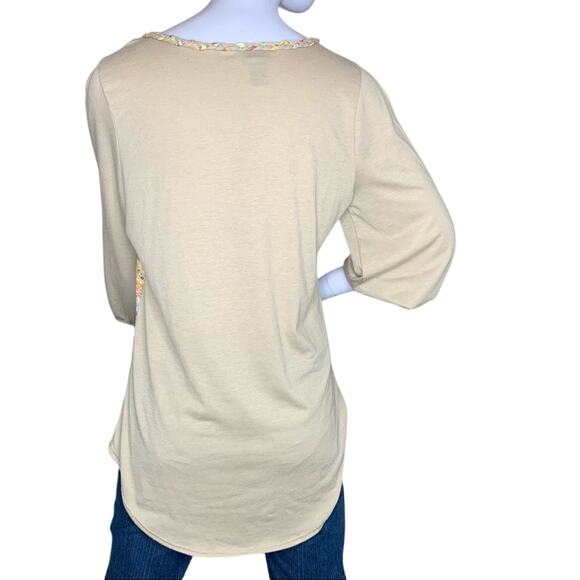 Daytrip Top Multicolor Tribal Print Long Sleeve Pullover Size M - Picture 7 of 9